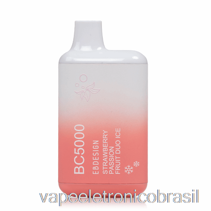 Vape Vaporesso Bc5000 Descartável Morango Maracujá Duo Gelo
